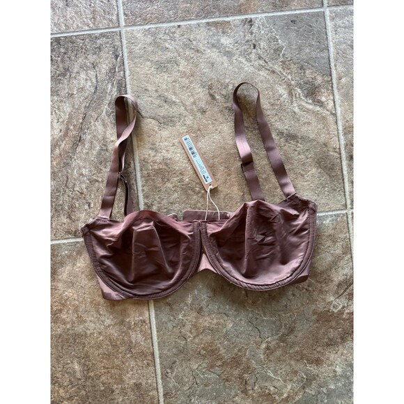 Skims No Show Unlined Balconette Bra Jasper Size 34DD - Picture 7 of 10